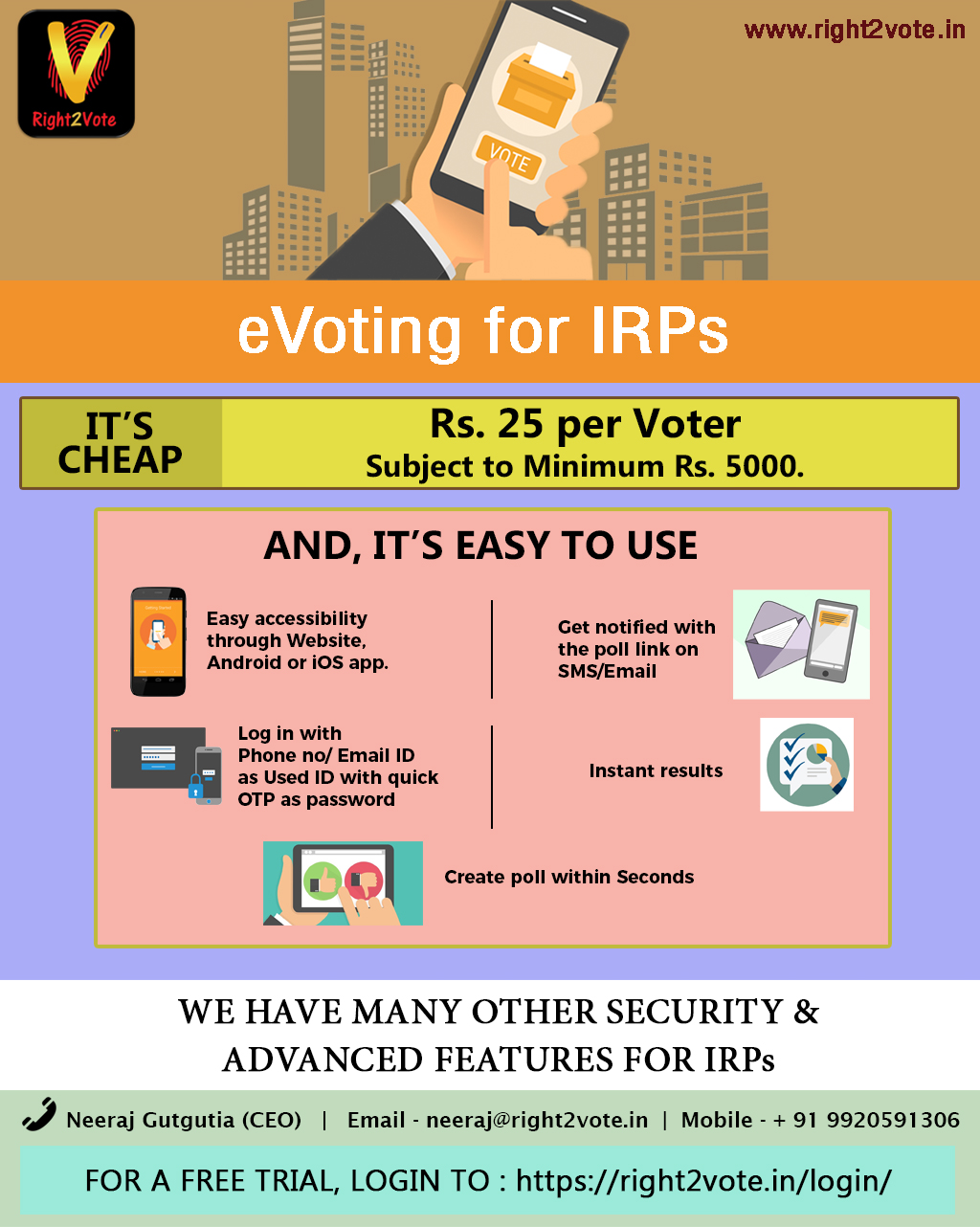 eVoting for IRPs - Right2Vote