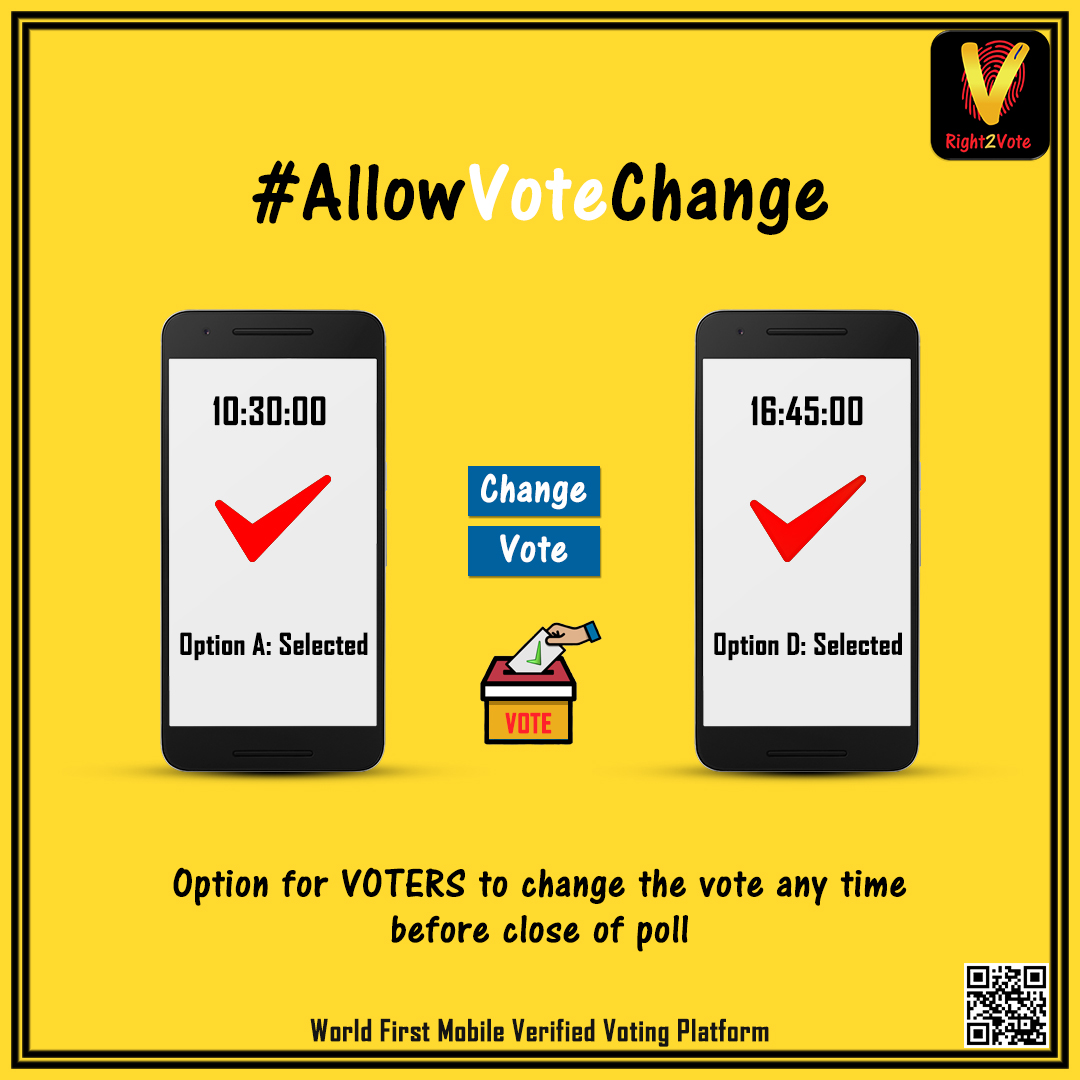 Allow Vote Change - Right2Vote